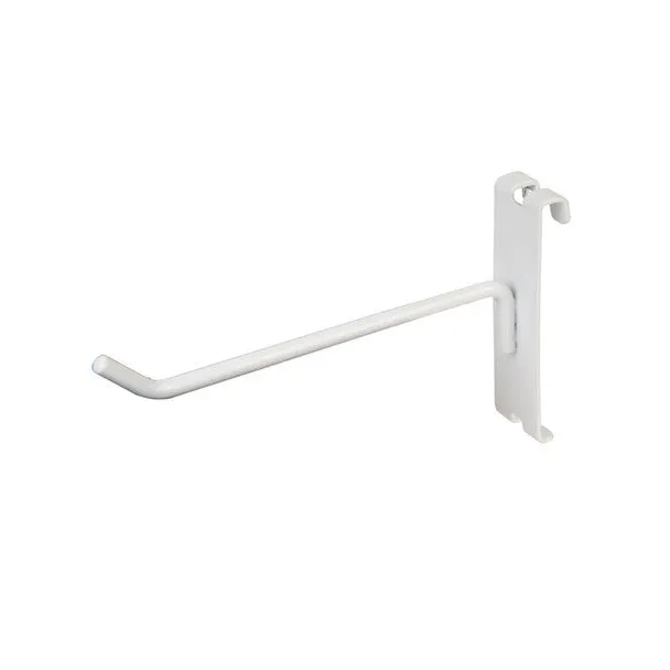 Grid Wall White Metal Dlx Grid Hooks for Gridwall 4, 6, 8 10 12