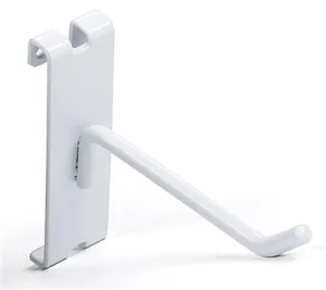 Grid Wall White Metal Dlx Grid Hooks for Gridwall 4, 6, 8 10 12