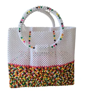 Handmade Beaded Handbags for Women Vintage Shoulder Bags Clutch Purses Party Wedding Evening Bags