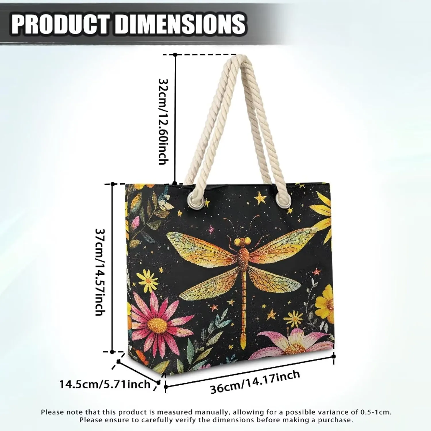 Hemp Rope Tote Bag Stylish Groceries Beach Trip Bags Large Capacity Shoulder Handbag with Rope Handle Carrying Bag