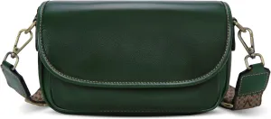 HESHE Leather Crossbody Bags for Women Trendy Shoulder Bag with Guitar Strap Stylish Ladies Purses Satchel Handbags Travel
