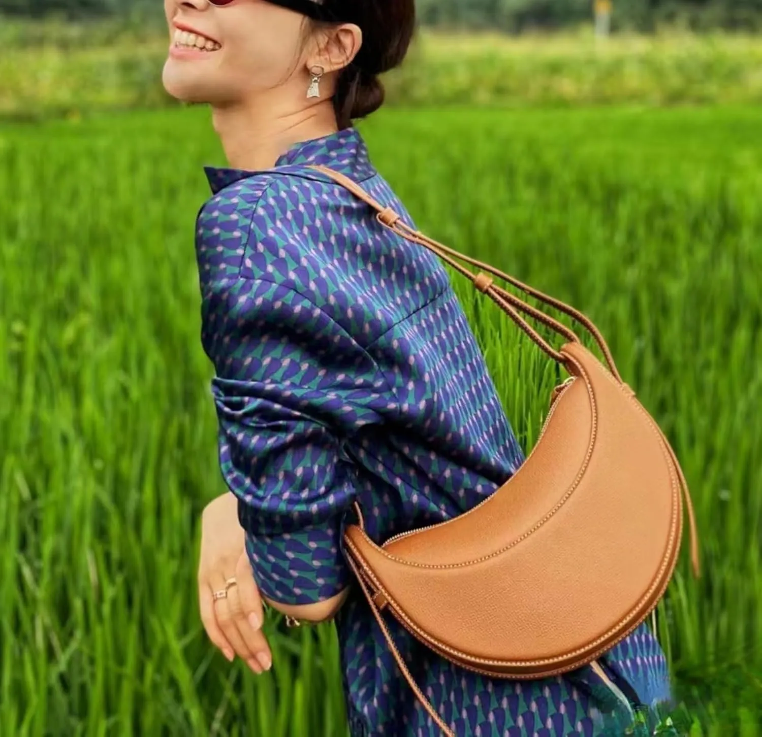 Hobo Bags for Women Crescent Bag Saddle Bag Trendy Crossbody Purse Aesthetics
