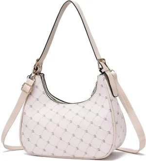 I IHAYNER Shoulder Bags for Women Chic Hobo Tote Handbag Classic Clutch Bag Underarm Purse with Zipper Closure