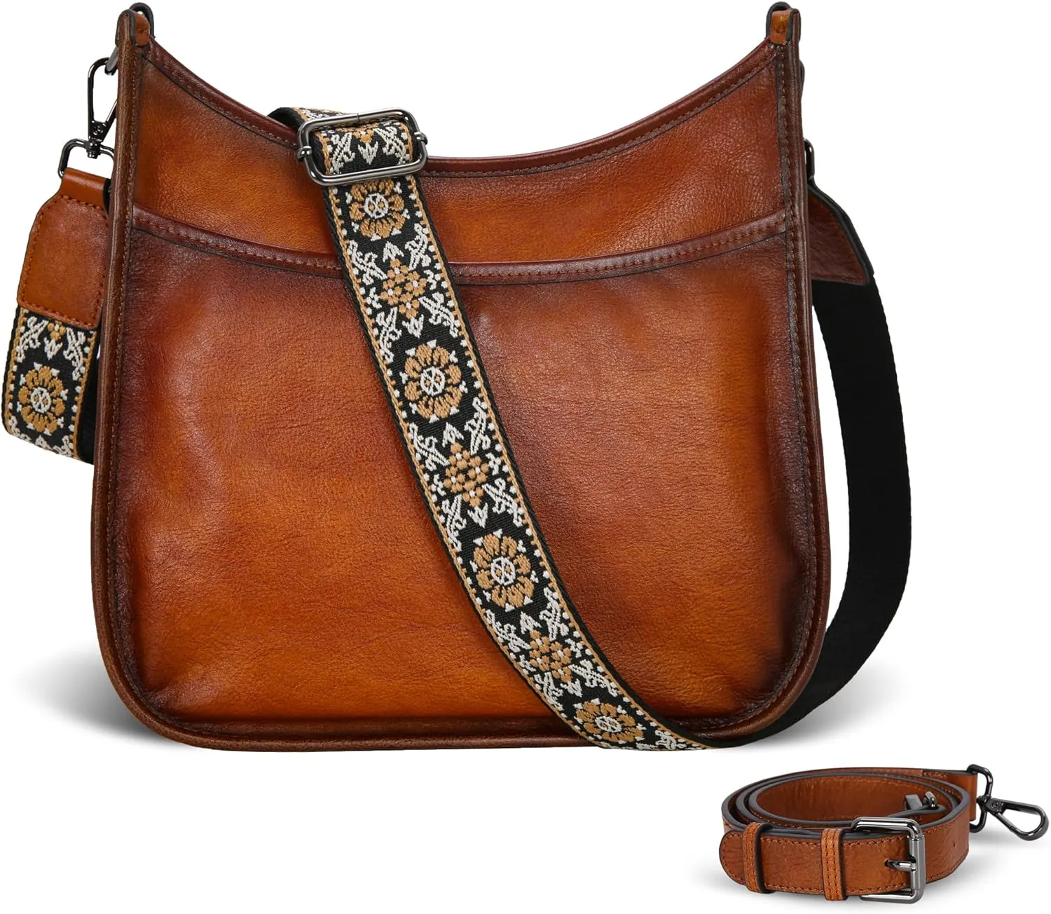 Iswee Shoulder Purse Soft Leather Crossbody Bags for women Hobo Purse Travel Bag Everyday