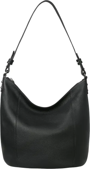 Iswee Soft Leather Hobo Bag Women's Shoulder Bags Bucket Bags Hobo Crossbody Purse