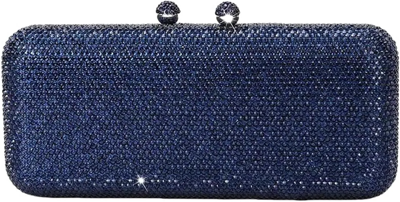 Italy'S Elegant Luxury Ladies Wedding Party Dinner Crystal Gold Silver Diamond Evening Clutch Bag