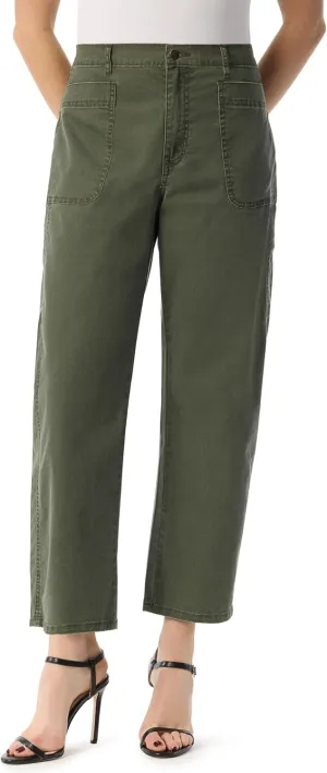 Jessica Simpson Women's Relaxed Barrel Zip Front Wide Leg Ankle Standard