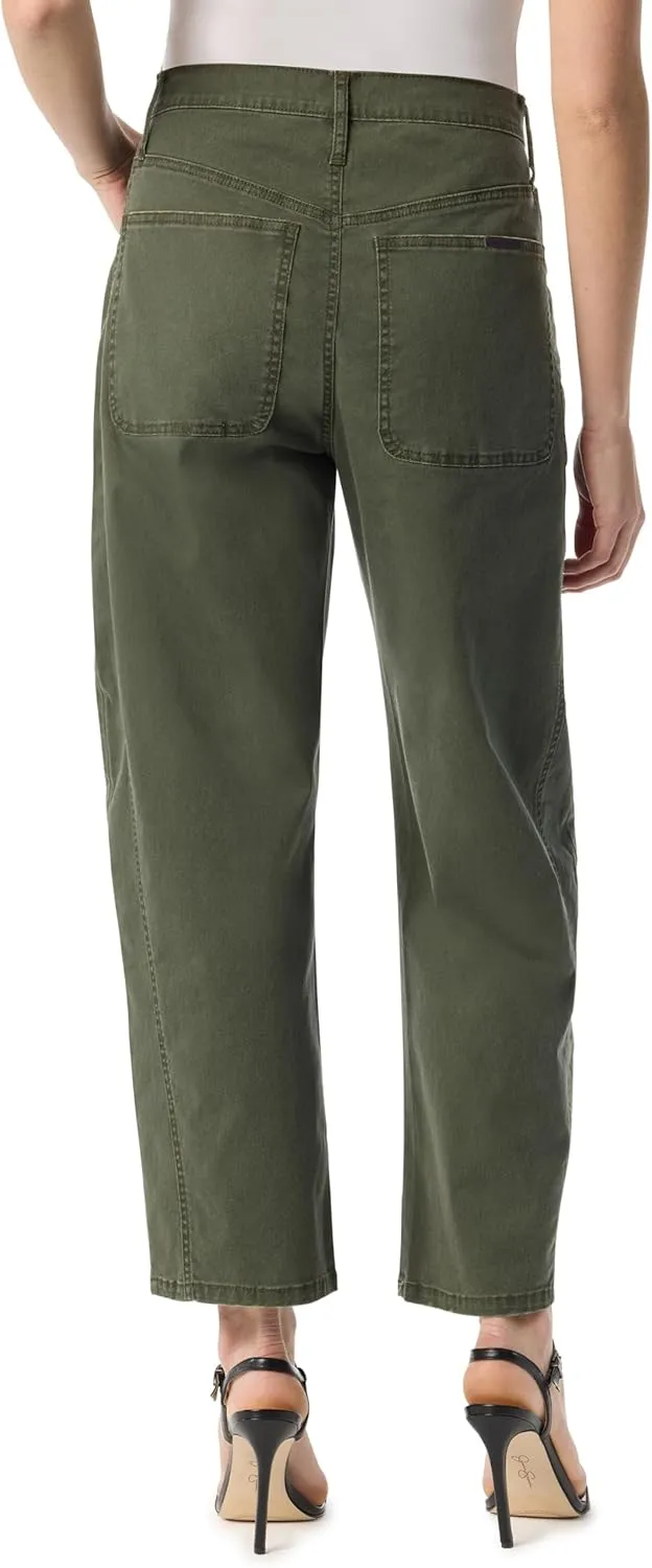 Jessica Simpson Women's Relaxed Barrel Zip Front Wide Leg Ankle Standard