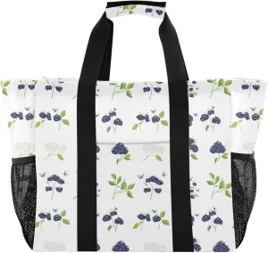 KLL Utility Tote Bags For Women with Handles Collapsable With Pockets Shopping Bags Reusable