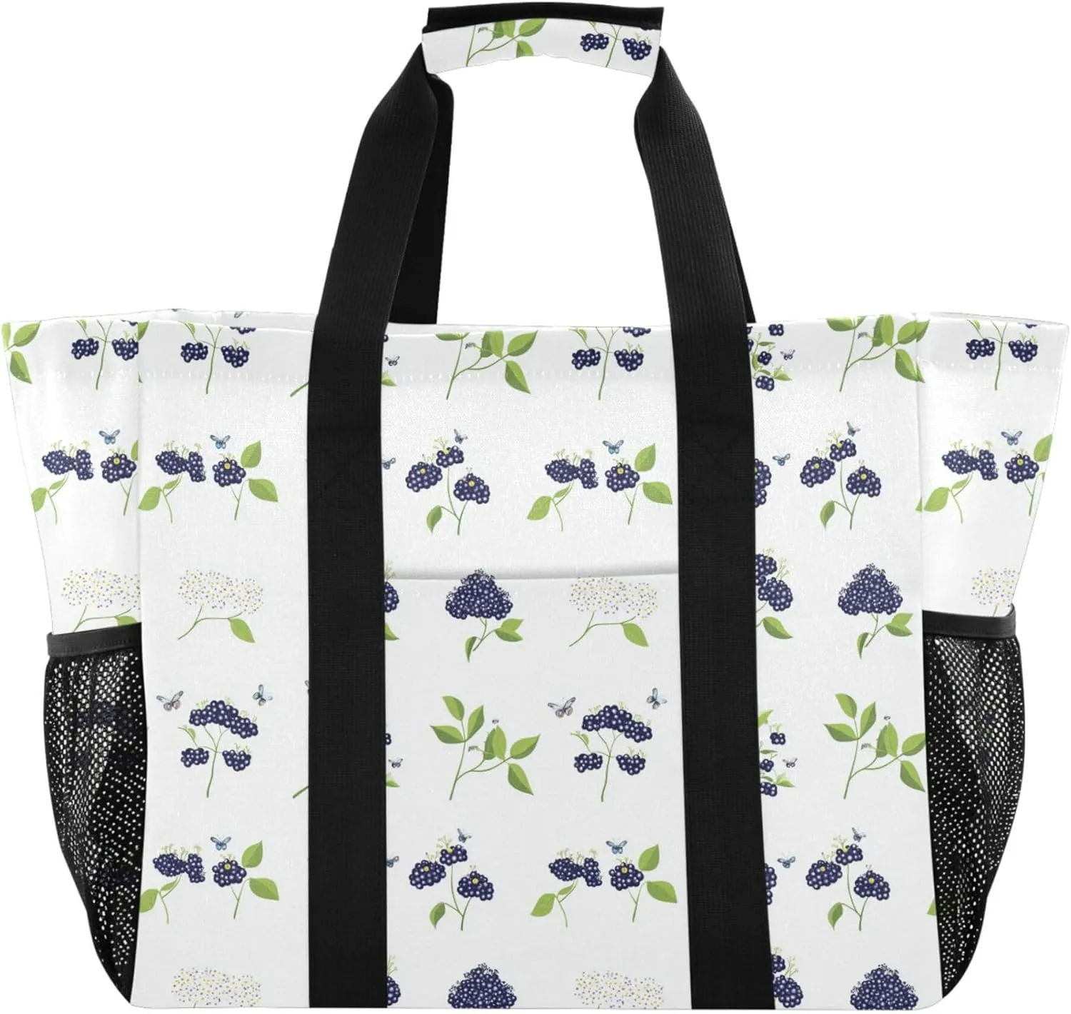 KLL Utility Tote Bags For Women with Handles Collapsable With Pockets Shopping Bags Reusable