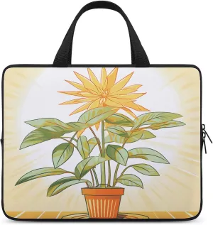 Laptop Bag Ultrathin Light Plants Printing Laptop Carrying Case Portability Messenger Bags For Work Travel