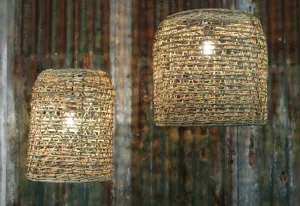 Large Rattan Lampshade - Two Sizes