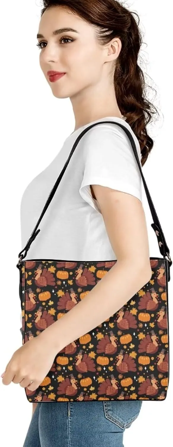Leather Bucket Bags for Women, Water Resistant Adjustable Crossbody Sling Bag for Teen Girl Travel, 11x 4.5x 11.4