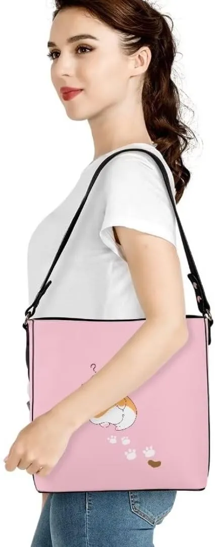 Leather Handbags for Women Stylish Hobo Bags Shopping Work Tote Bucket Bags Zipper Trave Shoulder Crossbody Bag
