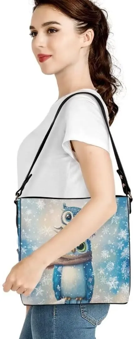 Leather Handbags for Women Stylish Hobo Bags Shopping Work Tote Bucket Bags Zipper Trave Shoulder Crossbody Bag