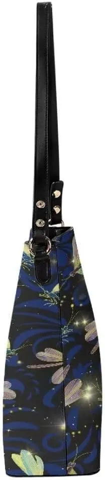 Leather Handbags for Women Stylish Hobo Bags Shopping Work Tote Bucket Bags Zipper Trave Shoulder Crossbody Bag