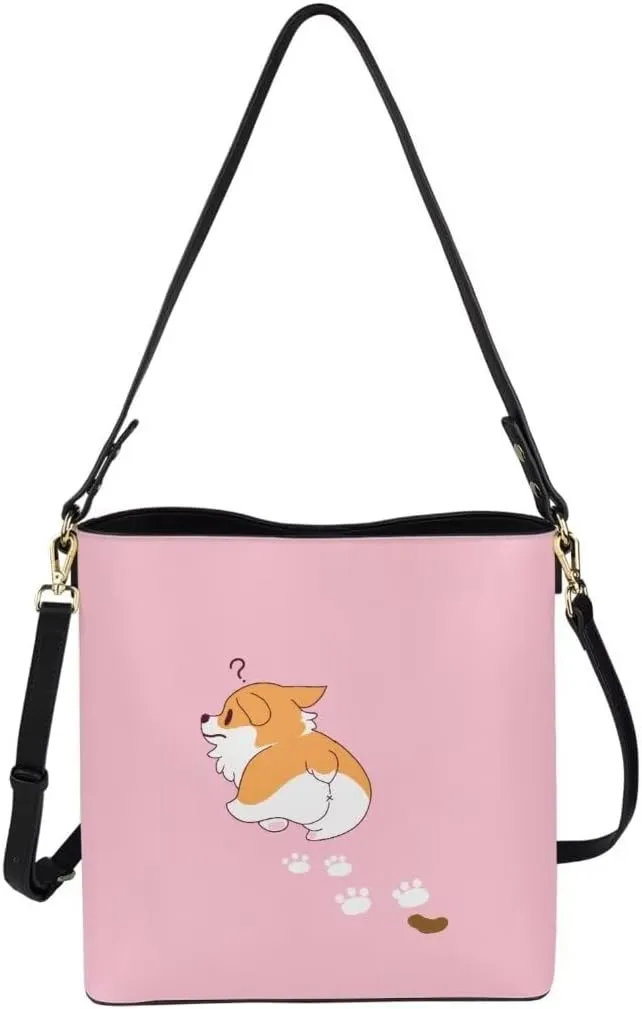 Leather Handbags for Women Stylish Hobo Bags Shopping Work Tote Bucket Bags Zipper Trave Shoulder Crossbody Bag
