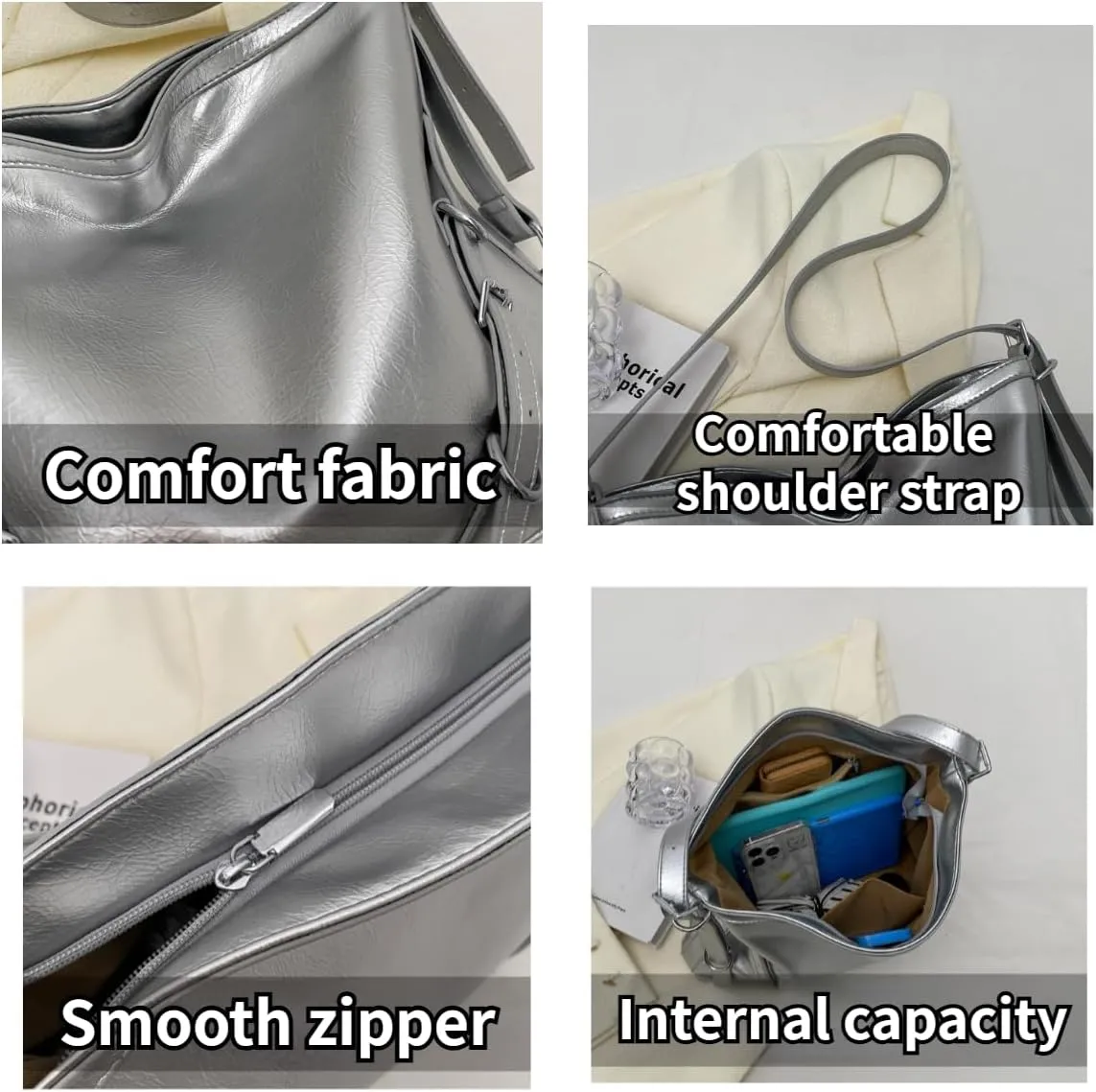 Leather Hobo Bags for Women Y2k Purse Designer Tote Bags for Women Hobo Purses for Women Trendy Purses