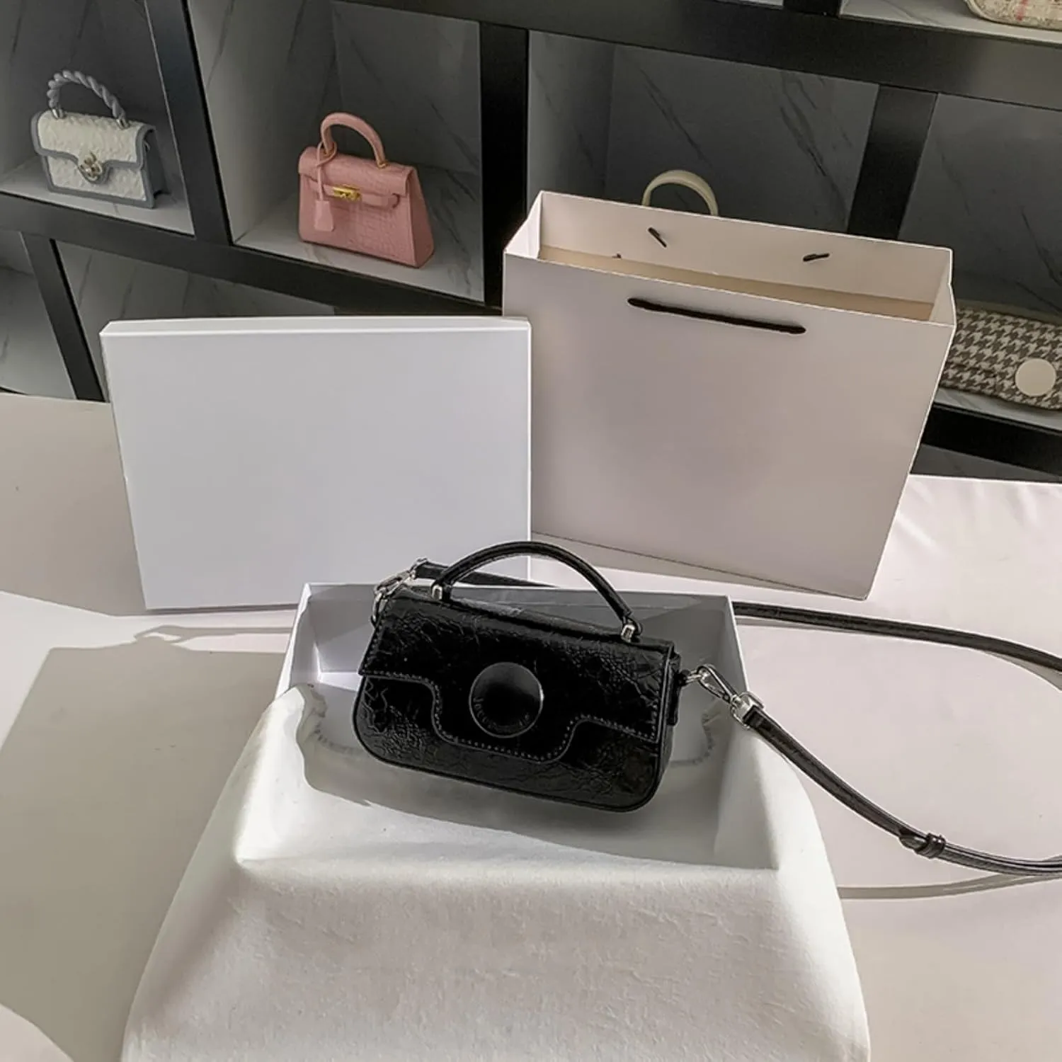 leather luxury bags for women armpit bag female 2024 new bag light luxuryleather handbags for women