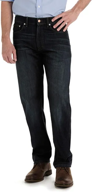 Lee Men's Big and Tall Custom Fit Relaxed Straight Leg Jean