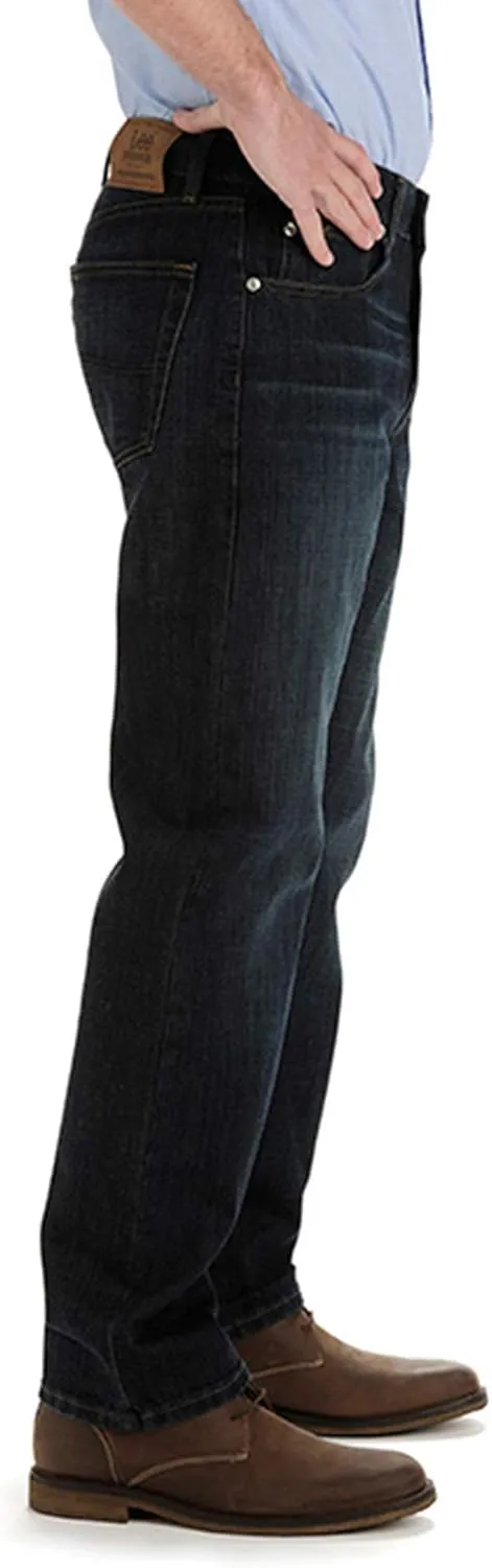 Lee Men's Big and Tall Custom Fit Relaxed Straight Leg Jean