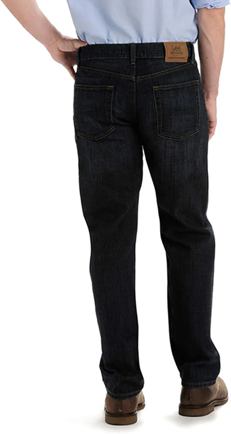 Lee Men's Big and Tall Custom Fit Relaxed Straight Leg Jean