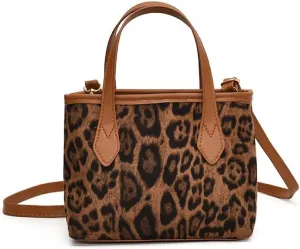 Leopard Print Crossbody Bag Versatile Shoulder Bucket Bag Fashionable High End Leopard Purse Stylish and Chic Suitable for Various Occasions