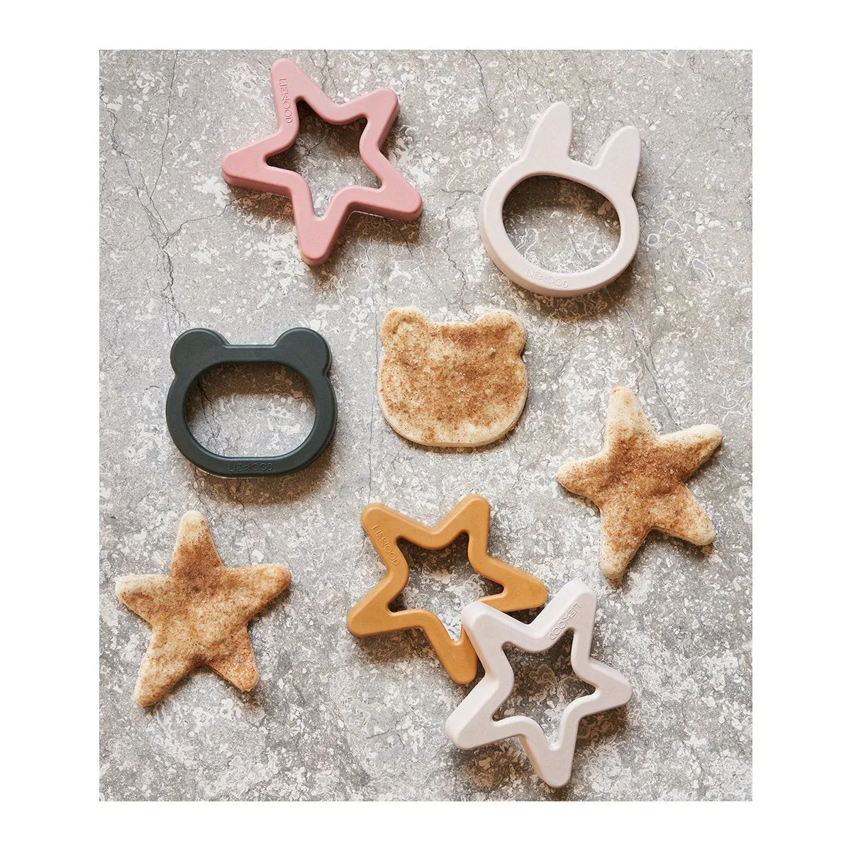 Liewood Andy Cookie Cutter 6 Pack - Rose Mix