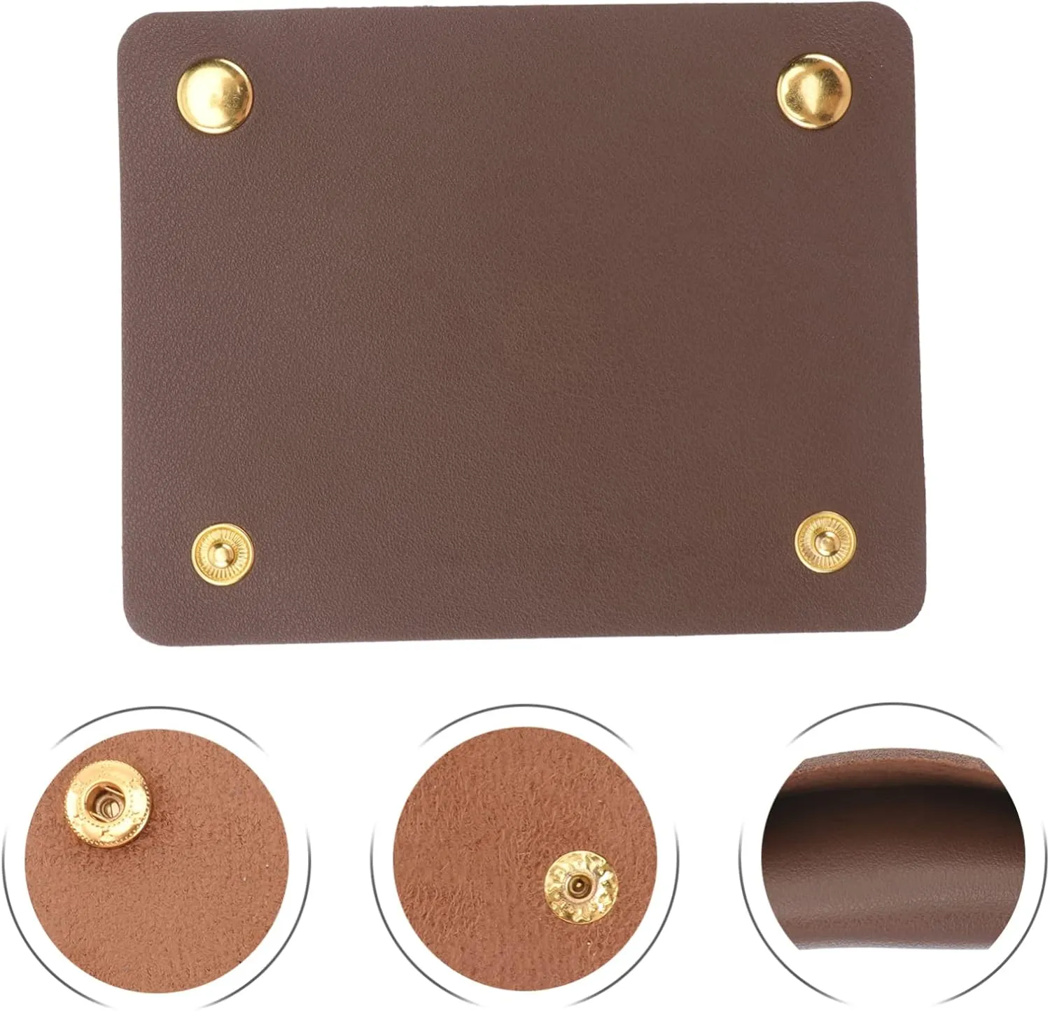 LIFKOME 1pc Luggage Handle Wrap Bag Handle Saddle Protector Purse Decor Coffee Brown Pu Leather for Diy Bags