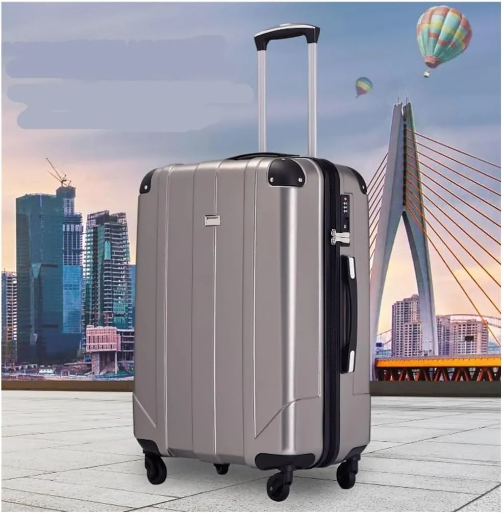 Light Suitcase Luggage Sets ABS Hardshell 3pcs Lightweight Durable Suitcase Spinner Wheels with TSA Lock Wheeled Luggage