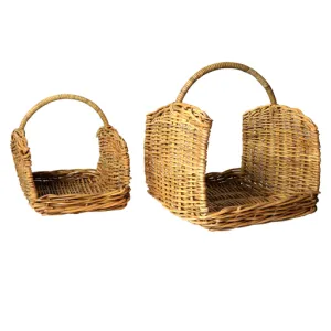Monterey Rattan Log Basket