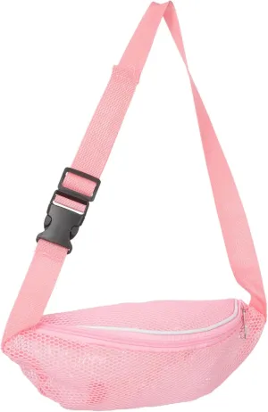 PartyKindom Mesh Waist Pack for Beach and Sports Events Lightweight Running Waist Bag Waist Pouch for Outdoor Activities Strap Fanny Pack for Men and Women