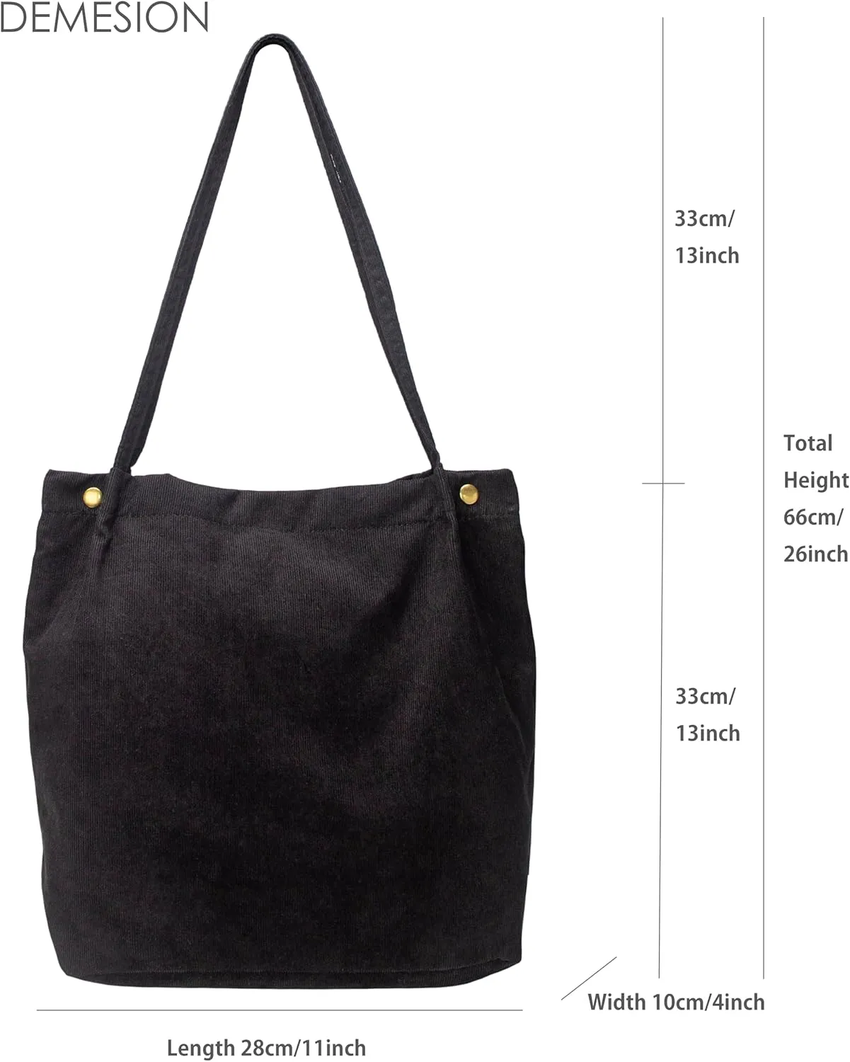 PAZIMIIK Corduroy Tote Bags for Women Travel Reusable Grocery Shopping Shoulder Go-to Everyday Bag for Work