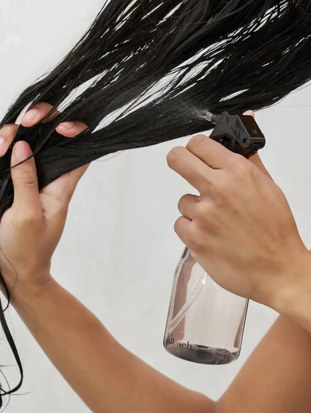 Recycled Plastic Continuous Spray Bottle - Black