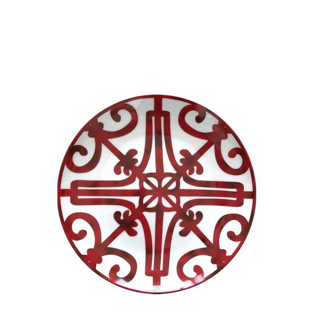 Red Pattern Ceramic Plate