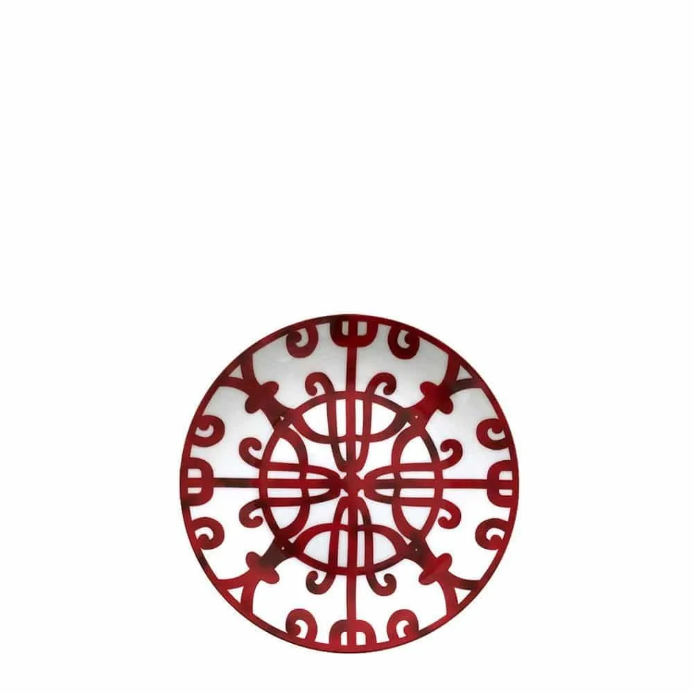 Red Pattern Ceramic Plate