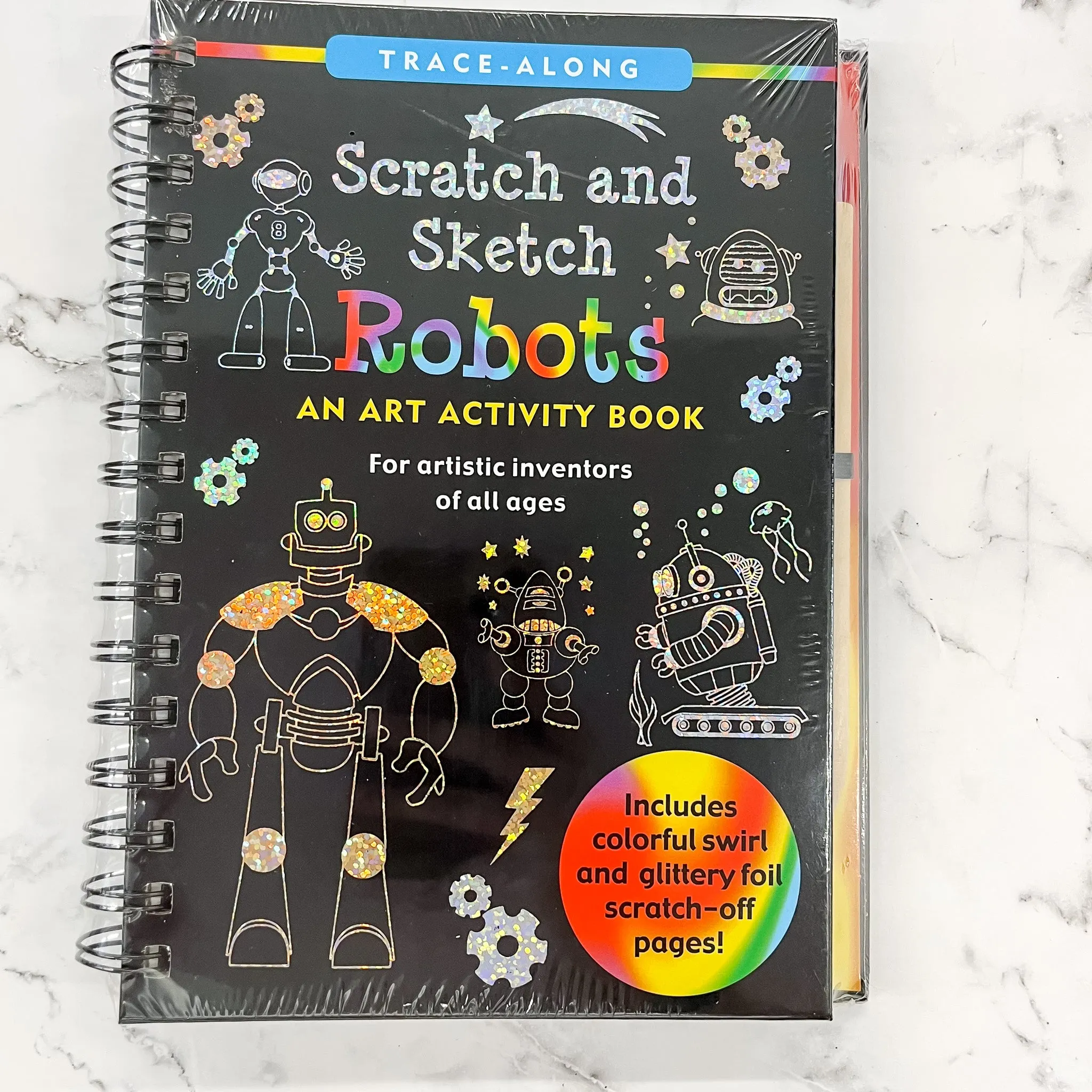 Robots Scratch and Sketch