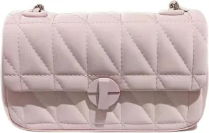 Satchel Crossbody Bags for Women, Vegan Leather Elegant Shoulder Handbag Fashion Underarm Clutch Purse with Chain
