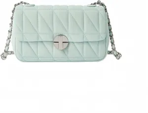 Satchel Crossbody Bags for Women, Vegan Leather Elegant Shoulder Handbag Fashion Underarm Clutch Purse with Chain