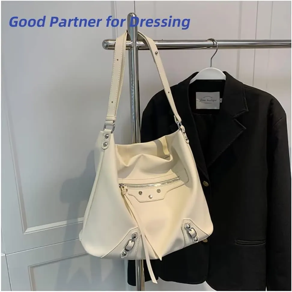 Shoulder Bag for Women Stylish Top Handle Bag Daily Hobo Handbag Minimalist Bucket Work Bag PU Leather Tote Travel Bag