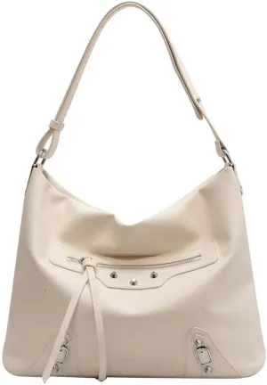 Shoulder Bag for Women Stylish Top Handle Bag Daily Hobo Handbag Minimalist Bucket Work Bag PU Leather Tote Travel Bag
