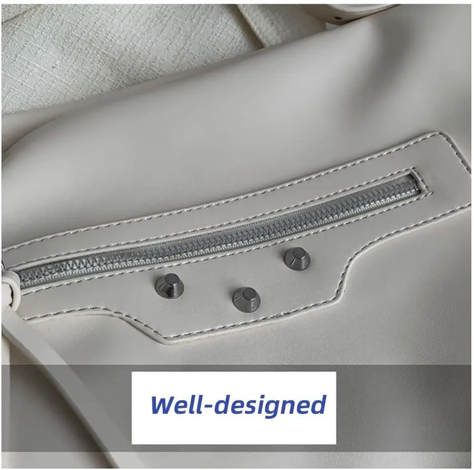 Shoulder Bag for Women Stylish Top Handle Bag Daily Hobo Handbag Minimalist Bucket Work Bag PU Leather Tote Travel Bag