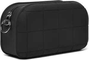 Silicone Makeup Bag Travel Cosmetic Bag Stuff Bag Makeup Pouch Cute Makeup Organizer Versatile Zipper Pouch for Women (Black)