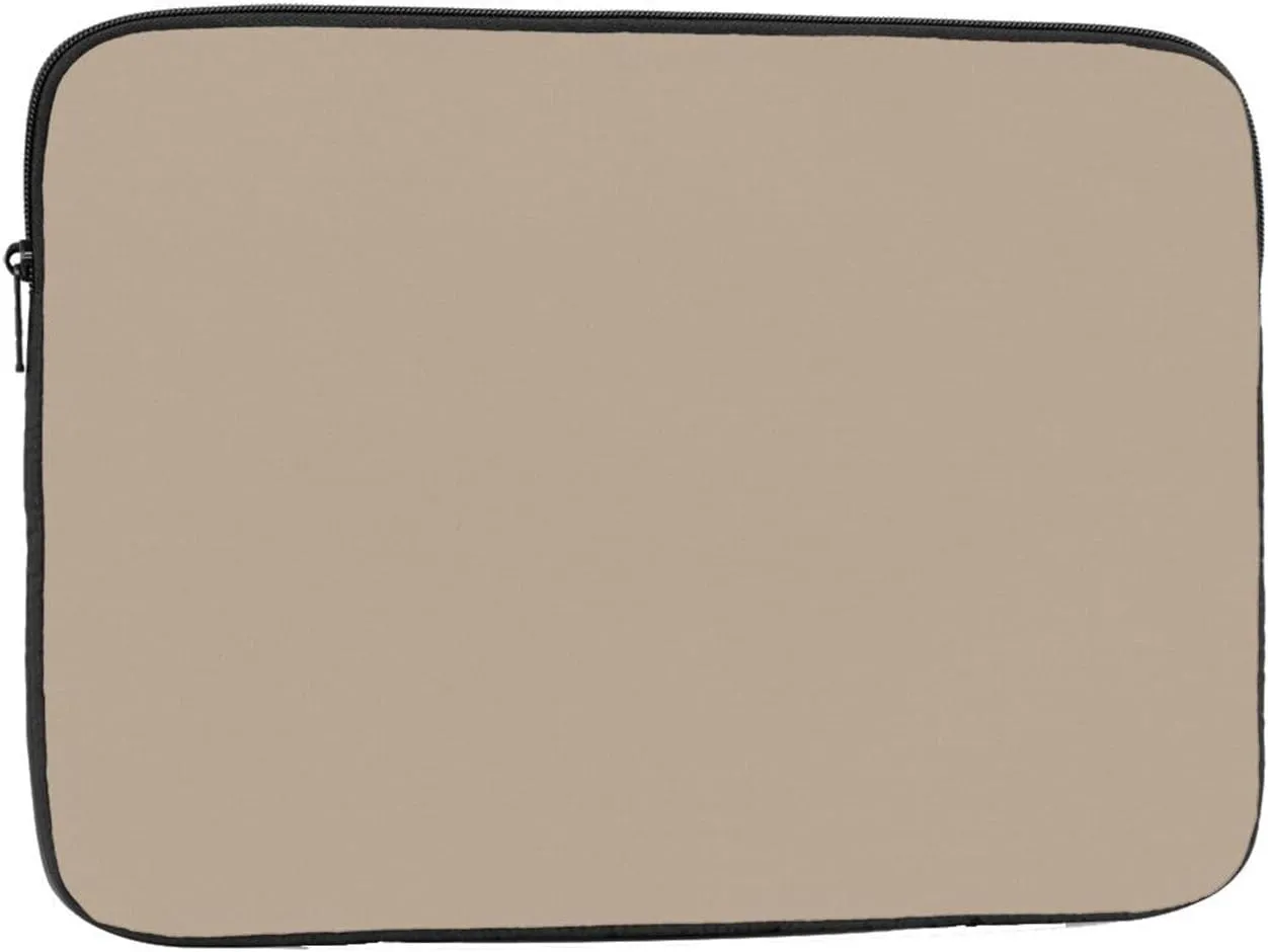 Solid Color Light Brown Laptop Inner Bag Laptop Sleeve Case Briefcase Carrying Laptop Cover