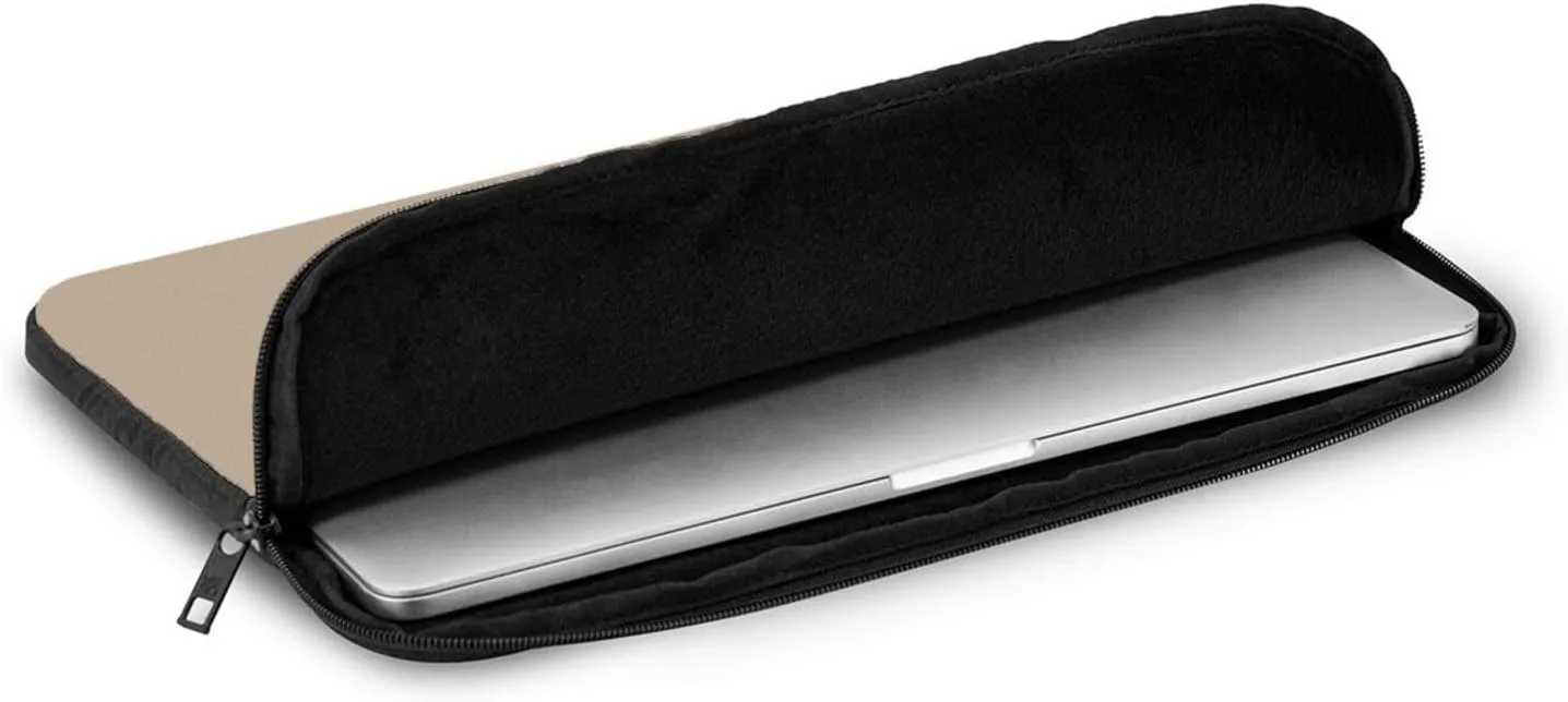 Solid Color Light Brown Laptop Inner Bag Laptop Sleeve Case Briefcase Carrying Laptop Cover
