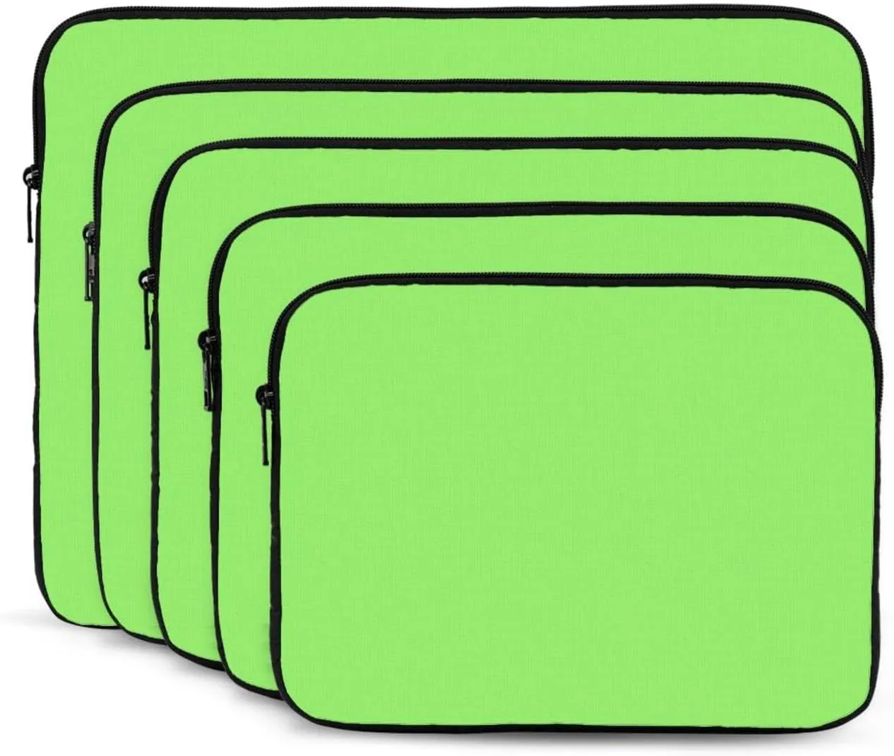Solid Color Light Green Laptop Inner Bag Laptop Sleeve Case Briefcase Carrying Laptop Cover