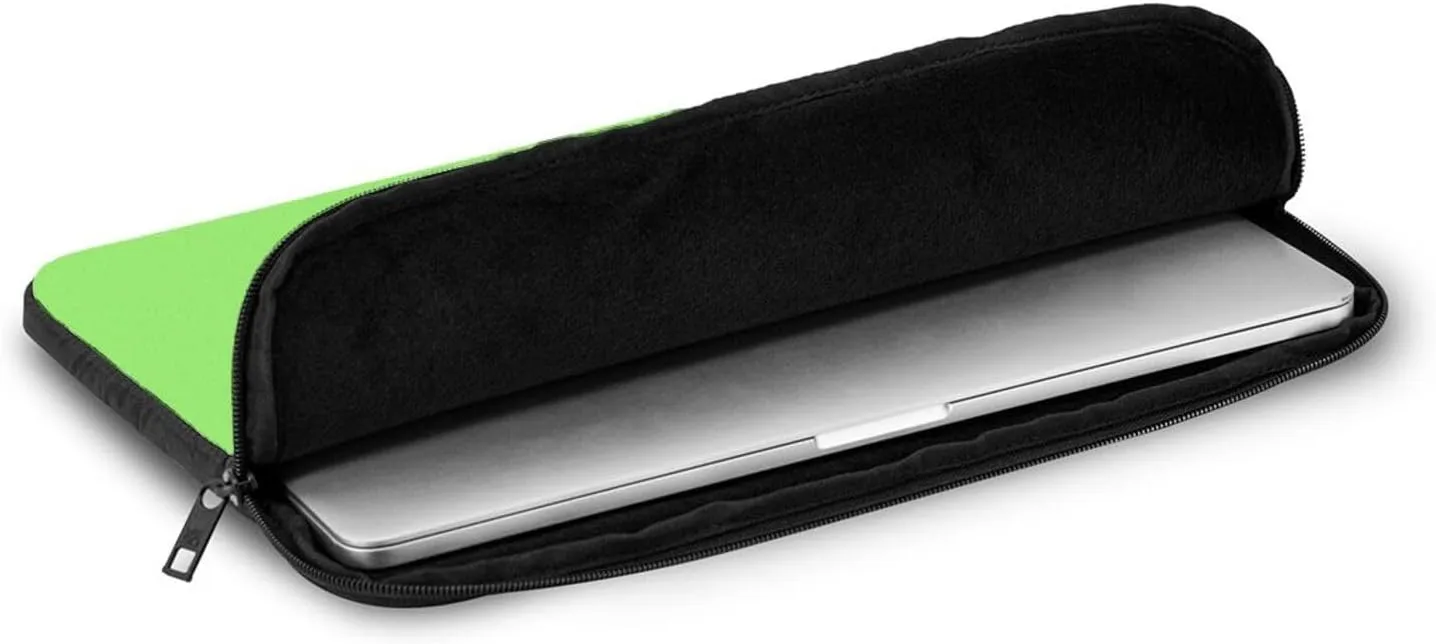 Solid Color Light Green Laptop Inner Bag Laptop Sleeve Case Briefcase Carrying Laptop Cover