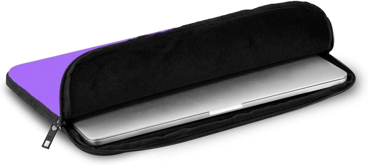 Solid Color Light Purple Laptop Inner Bag Laptop Sleeve Case Briefcase Carrying Laptop Cover