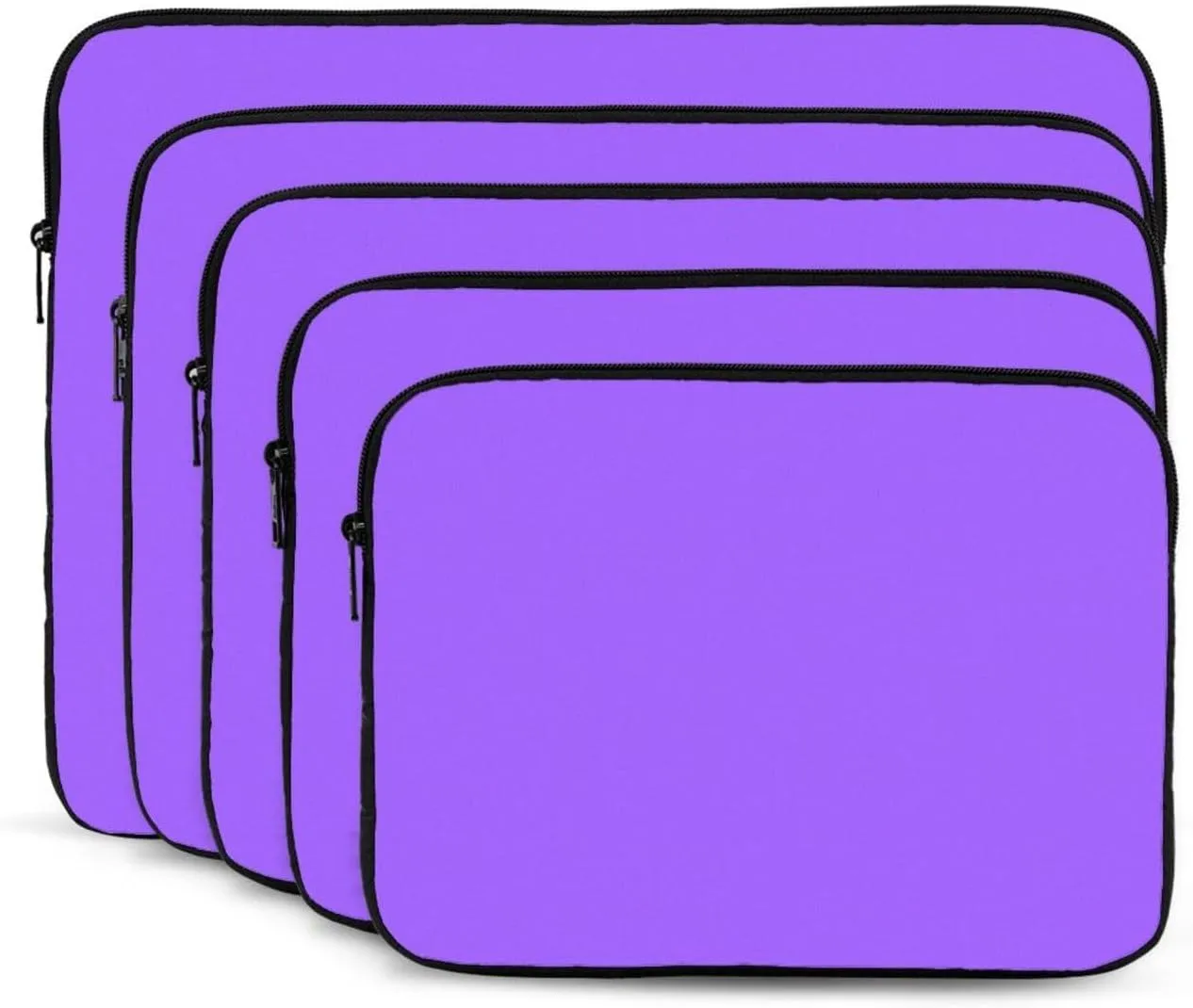 Solid Color Light Purple Laptop Inner Bag Laptop Sleeve Case Briefcase Carrying Laptop Cover