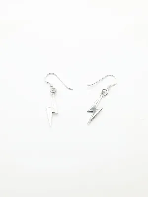 Some Sterling Silver Lightning Strike Earrings 780